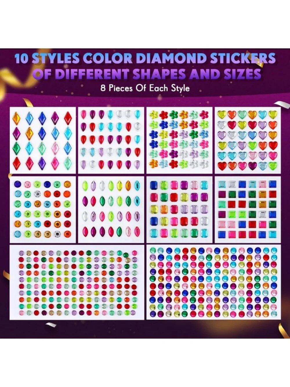 DIY Masquerade Masks - Paper Mache Craft Kit with Gem Stickers for Parties